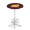 Holland Bar Stool Co 42" Chrome Central Michigan Pub Table L216C4228CenMic - alternate 1